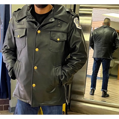 Nate's Leather Mounted Style Police Jackets – Built to Last 